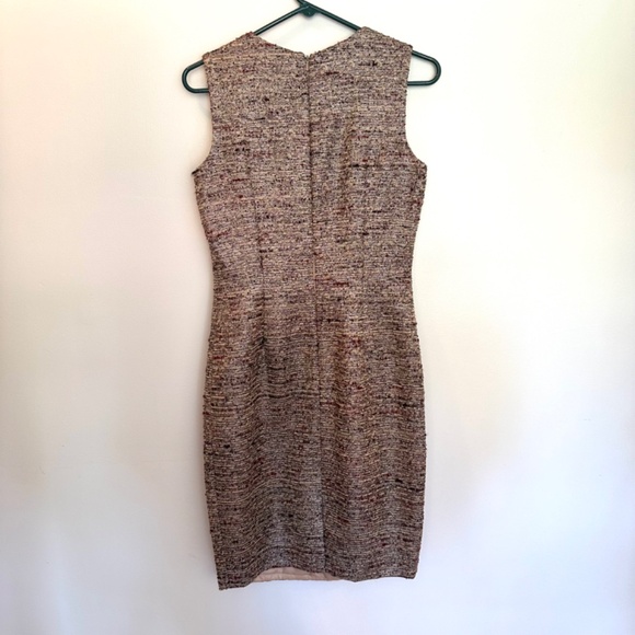 NWT Carmen Marc Valvo gold sheath mini dress, size 4 - Picture 3 of 11